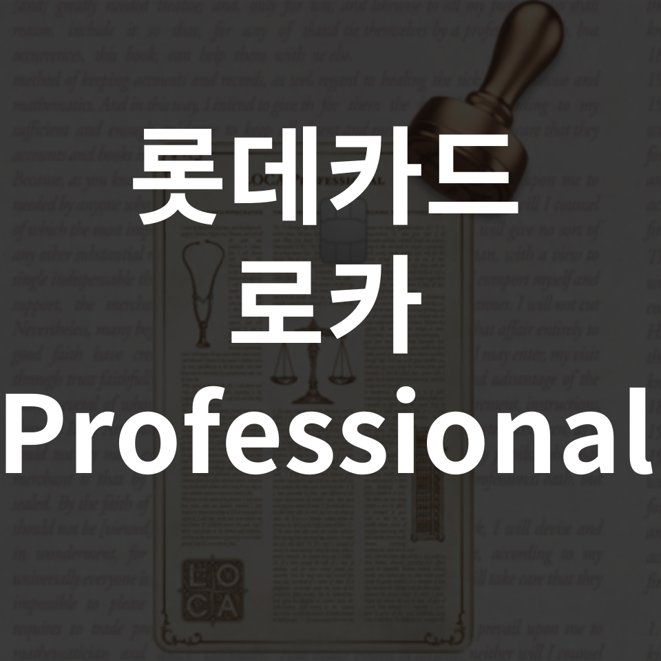 롯데카드 로카 프로페셔널 라운지